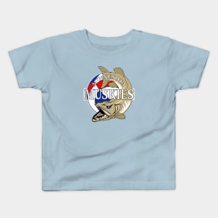 Defunct Minnesota Muskies ABA Basketball Kids T-Shirt